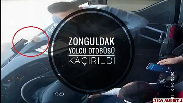 Yolcu otobüsü kaçırıldı