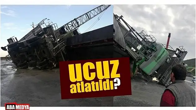 YÜKLEME VİNCİ GEMİNİN ÜZERİNE DEVRİLDİ