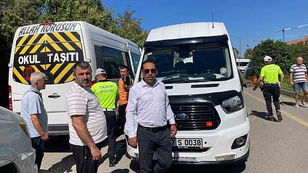 Öğrencilerin güvenliği için servis araçlarına sıkı denetim