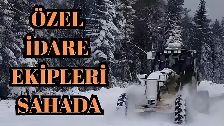 Köy yollarına müdahale