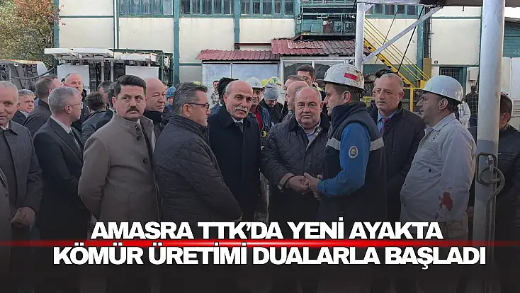 Amasra TTK’da Ayakta Kömür Üretimi Dualarla Başladı