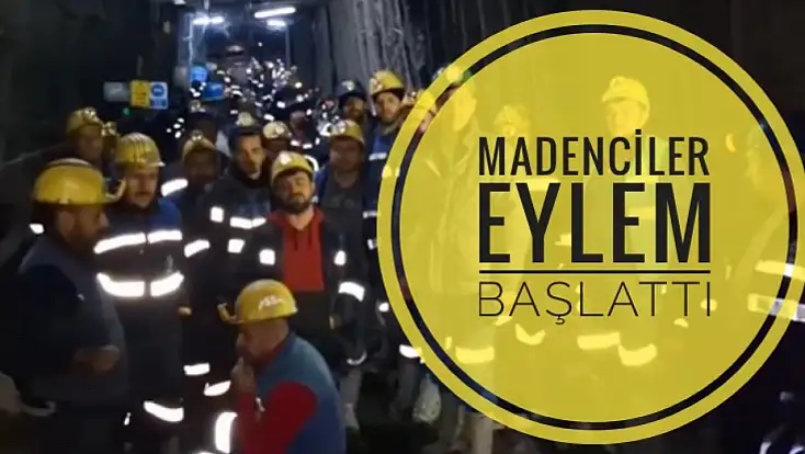 Bartınlı madencilerde eylemde