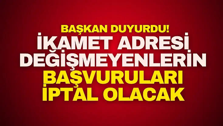 Başvuruları İptal Olacak