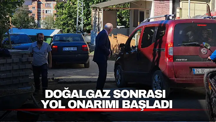 Doğalgaz Sonrası Yol Onarımı Başladı