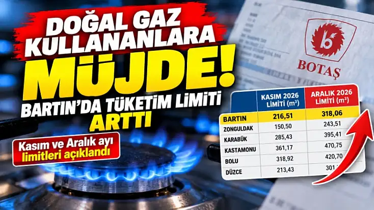 Doğalgazda yeni limitler açıklandı