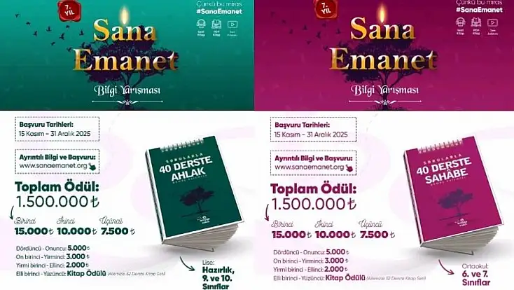 Ensar Vakfı'ndan yarışma çağrısı