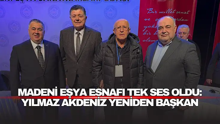 Madeni Eşya Esnafı Tek Ses Oldu