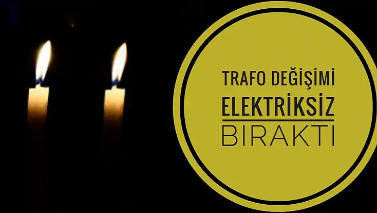 Mahalle elektriksiz kaldı