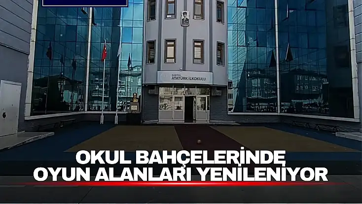 Okul Bahçelerinde Oyun Alanları Yenileniyor