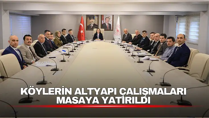 Vali Arslan Başkanlığında KÖYDES Toplantısı Gerçekleştirildi