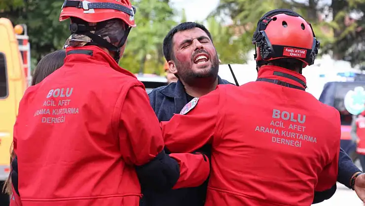 'Bolu'da 5.8'lik deprem' senaryosu gerçeğini aratmadı