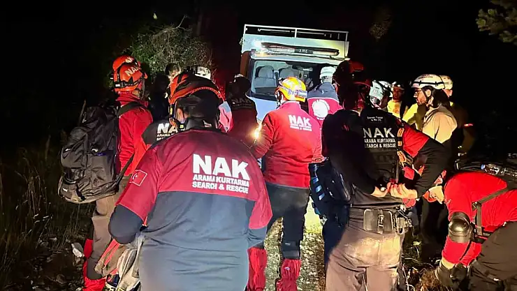 20 metrelik dere yatağına düşen kişi kurtarıldı