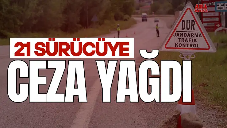 3 Motosiklet Men Edildi, 21 Sürücüye Ceza Yağdı!