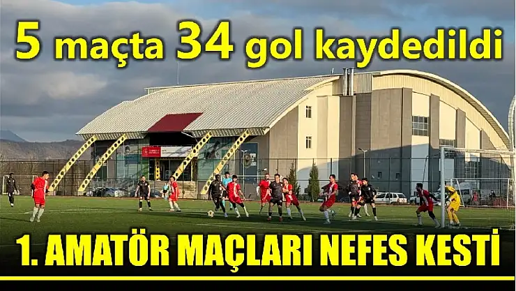 5 maçta 34 gol kaydedildi