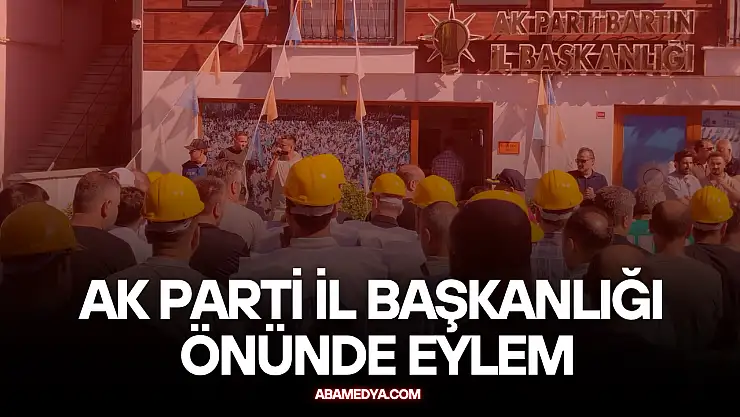 AK Parti İl Başkanlığı Önünde Eylem
