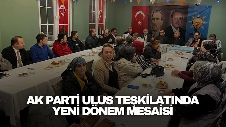 AK Parti Ulus Teşkilatında Yeni Dönem Mesaisi