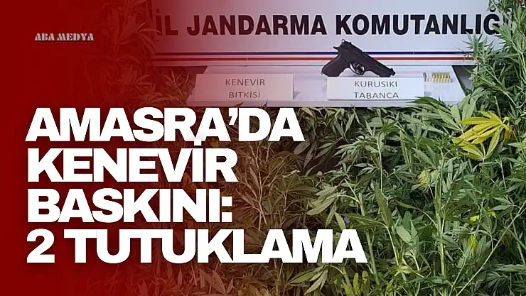 Amasra'da Kenevir Baskını: 2 Tutuklama