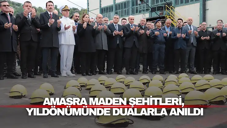 Amasra Maden Şehitleri, Dualarla Anıldı