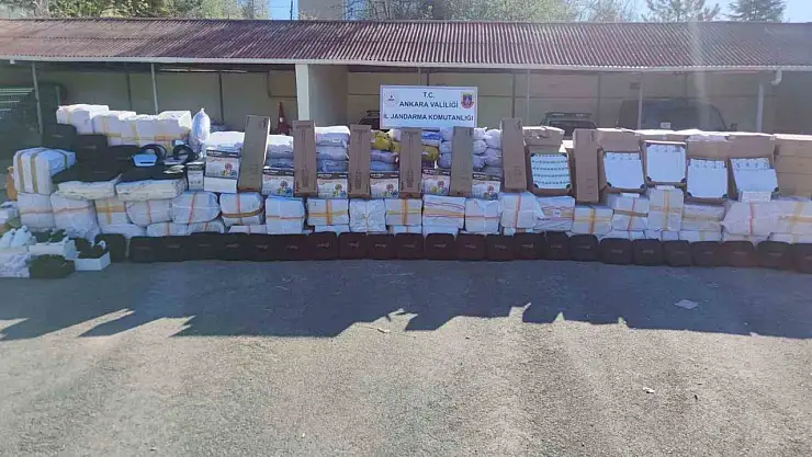 35 milyon liralık kaçak tütün ve elektronik malzeme ele geçirildi