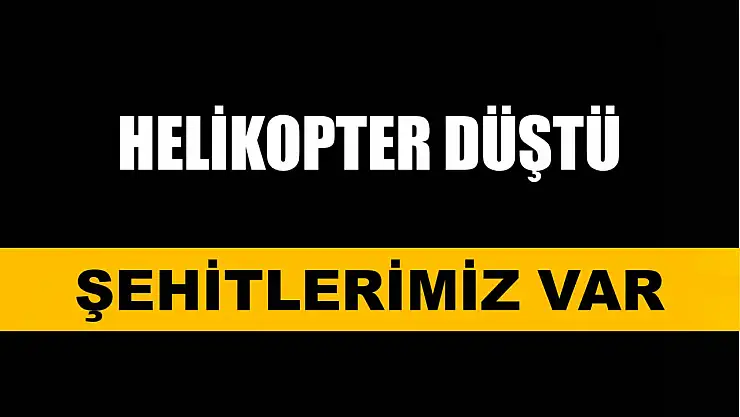 Askeri helikopter düştü