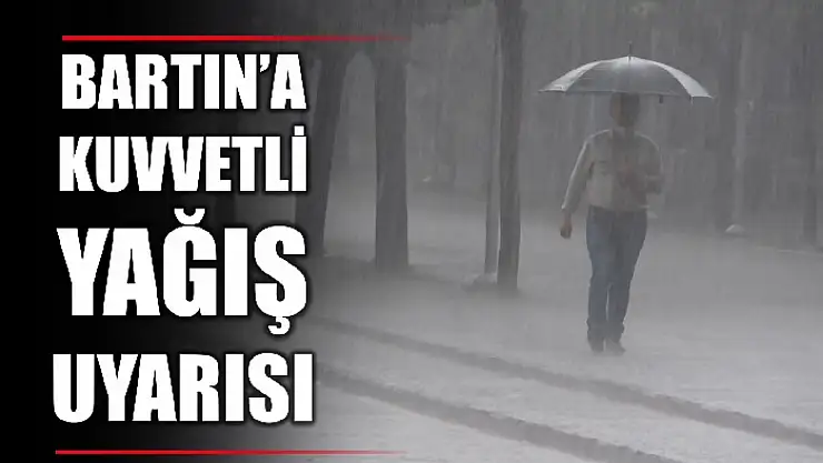 Bartın'a sarı kod