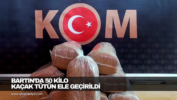 Bartın'da 50 Kilo Kaçak Tütün Ele Geçirildi