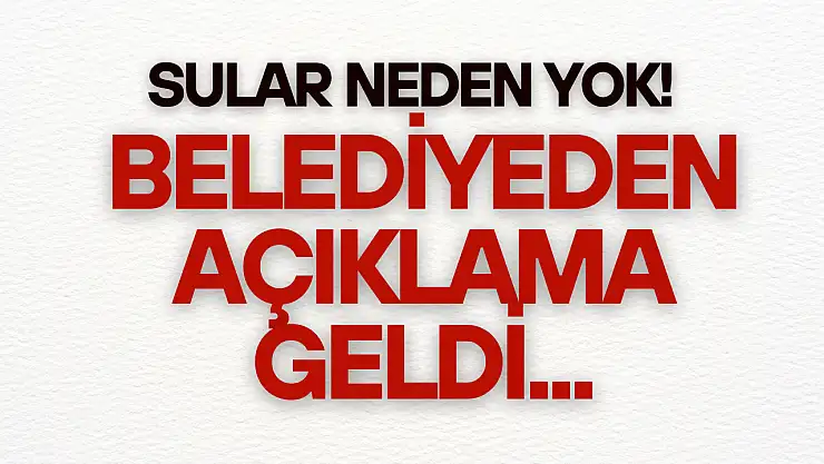 Bartın'da Ana Su Hattı Patladı