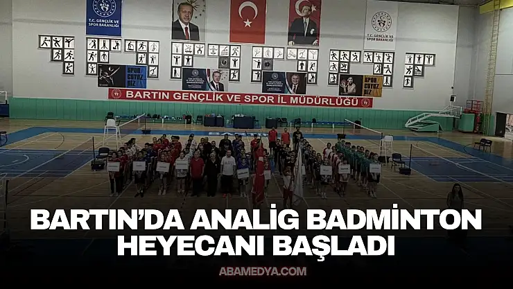 Bartın'da ANALİG Badminton Heyecanı Başladı