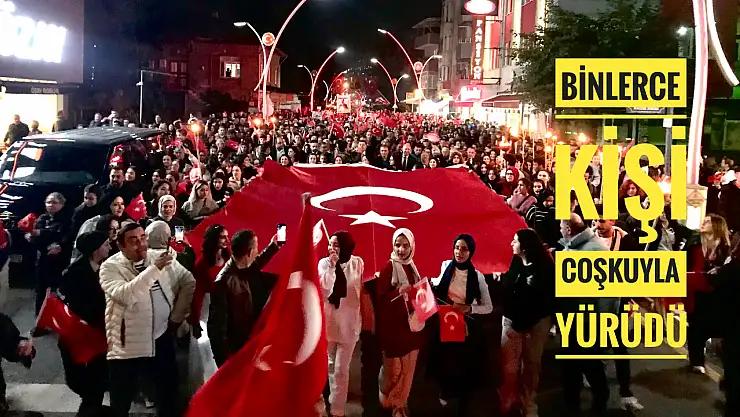Bartın'da coşkulu yürüyüş