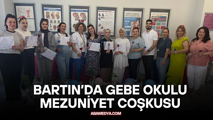 Bartın'da Gebe Okulu Mezuniyet Coşkusu