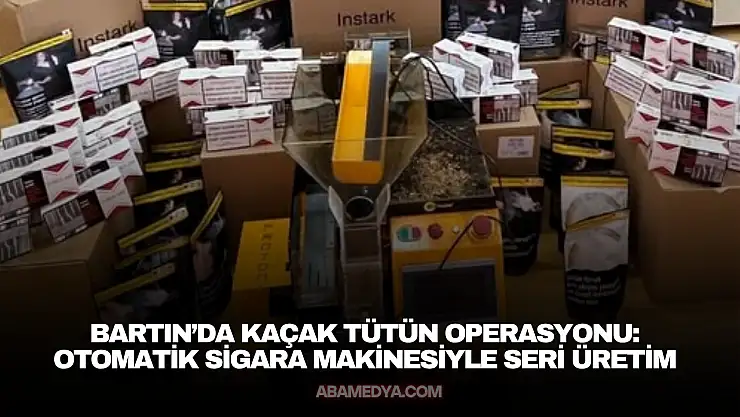 Bartın'da Kaçak Tütün Operasyonu
