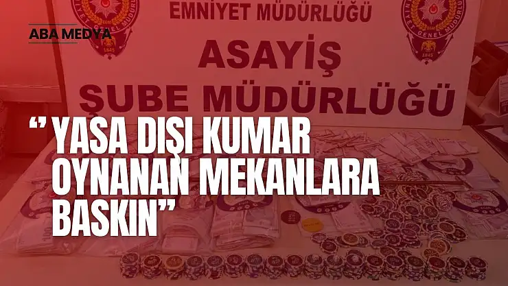 Bartın'da Kumar Operasyonu