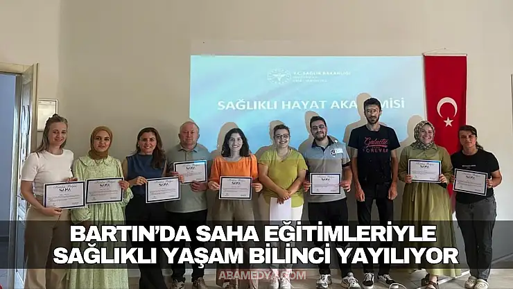 Bartın'da SAHA Eğitimleriyle Sağlıklı Yaşam Bilinci Yayılıyor