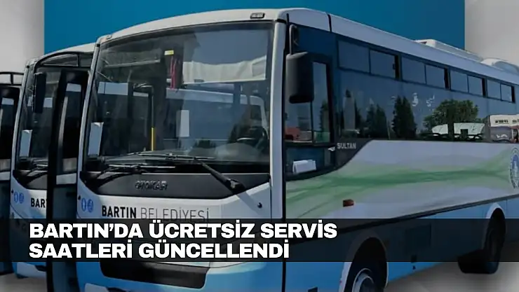 Bartın'da Ücretsiz Servis Saatleri Güncellendi