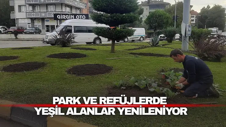 Bartın'da Yeşil Alanlar Yenileniyor