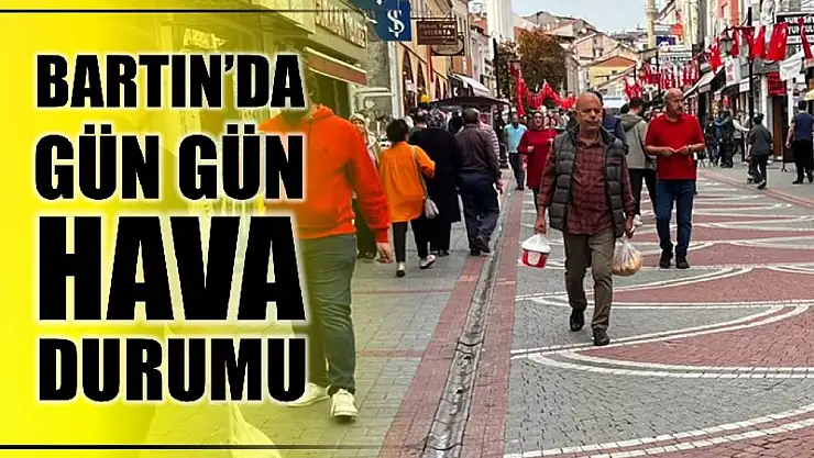 Bartın için gün gün hava durumu