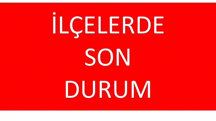 Bartın İlçelerinde son durum