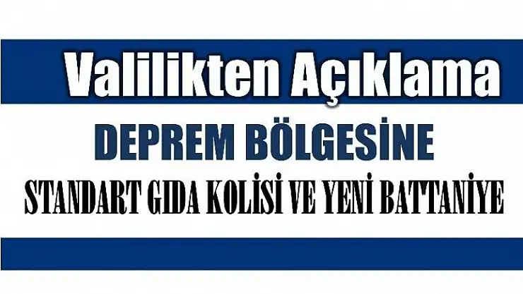 Bartın Valiliğinden İzmir için yardım duyurusu