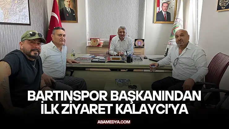 Bartınspor Başkanından ilk ziyaret Kalaycı'ya