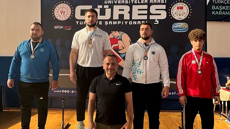 BARÜ'den güreşte Türkiye üçüncülüğü