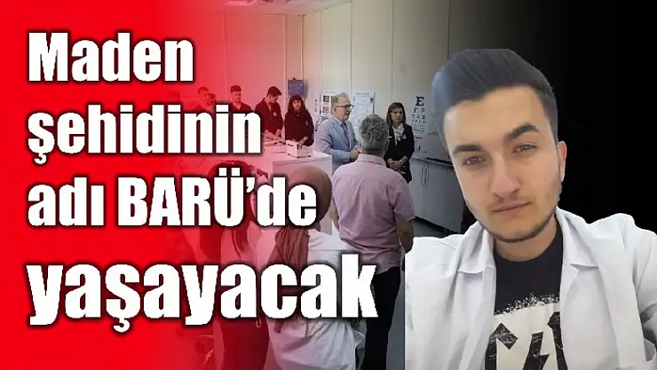 BARÜ, şehit öğrencisini unutmadı