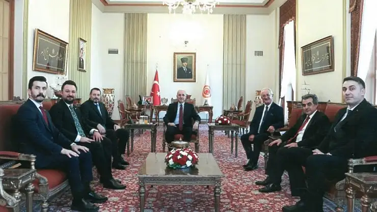 Başkan Açıkgöz'den TBMM Başkanı Kurtulmuş'a Ziyaret