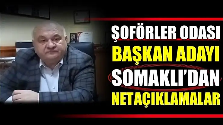 Başkan Adayı Somaklı net konuştu