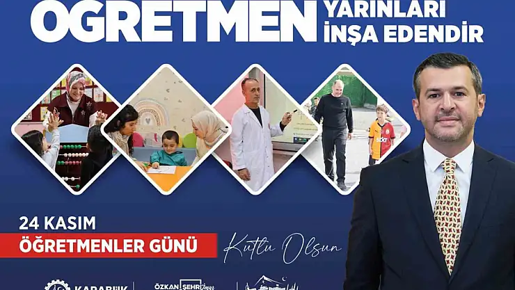 Başkan Çetinkaya'dan 24 Kasım Öğretmenler Günü mesajı