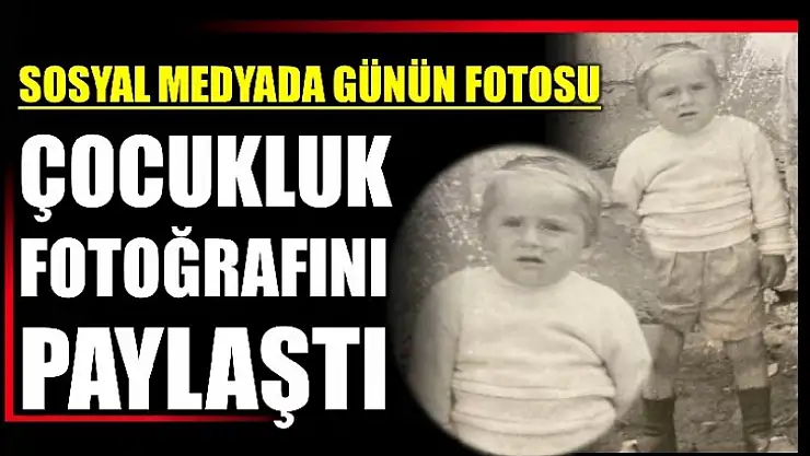 Başkan'ın çocukluk fotoğrafı