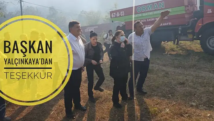 Başkan Yalçınkaya'dan geçmiş olsun ve teşekkür mesajı