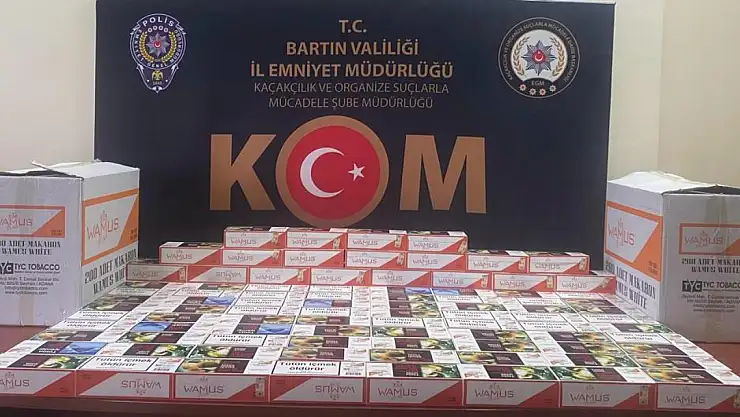 Binlerce kaçak makaron ele geçirildi