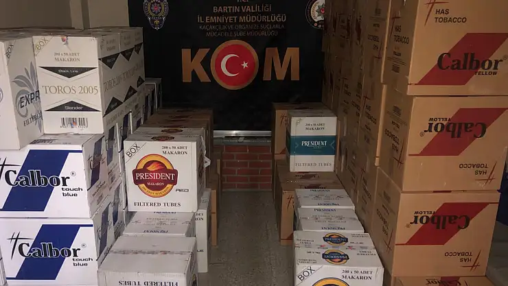 Binlerce makaron ele geçirildi