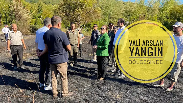Bölgede incelemelerde bulundu