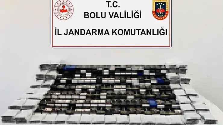 Bolu'da kaçak sigara operasyonu: Binlerce kaçak ürün ele geçirildi